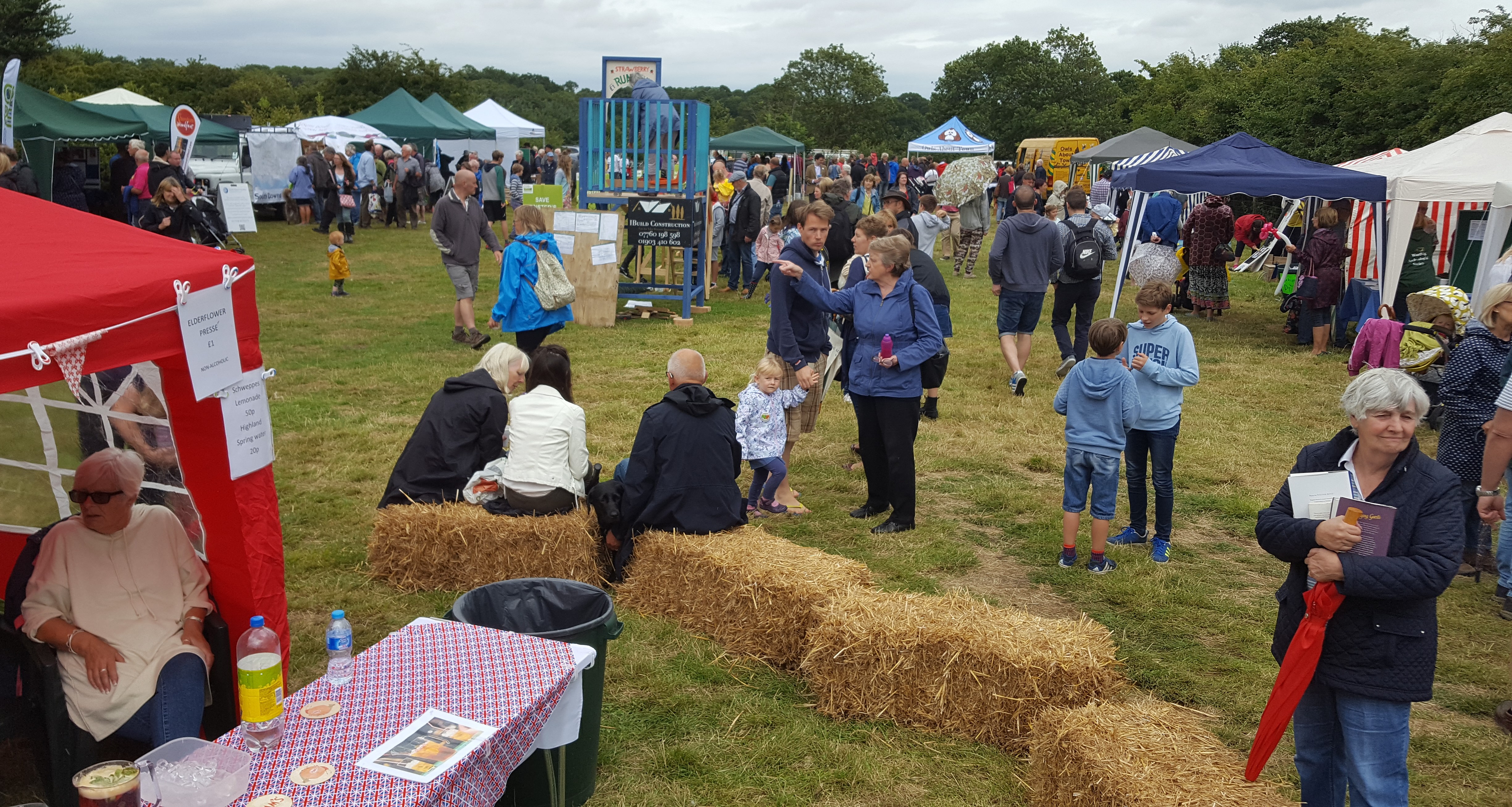 Crowds at Binsted strawberry fair